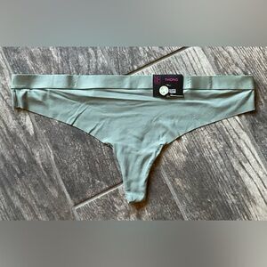 New Nobo, No Boundaries Micro Rib Free Cut Thong Panties You Pick Size Sage